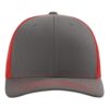 Charcoal / Red