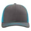 Charcoal / Neon Blue