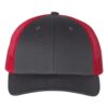 Charcoal/ Red