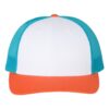 White/ Blue Hawaiin/ Pale Orange