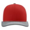 Red / White / Heather Grey