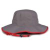 Dark Grey / Red