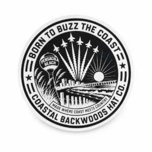 Coastal Backwoods Hat Company-Born To Buzz The Coast-Circle