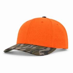 Custom Richardson 880 Blaze Orange/Mossy Oak Bottomland Hat + Logo